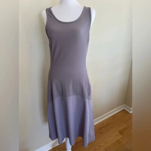 NWOT Athleta Ribbed Midi Dress Lilac Size S Mermaid Active Easter Spring Travel‎ - Picture 5 of 9